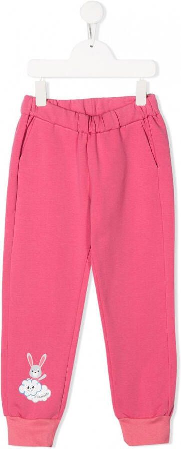 Simonetta Trainingsbroek met print Roze
