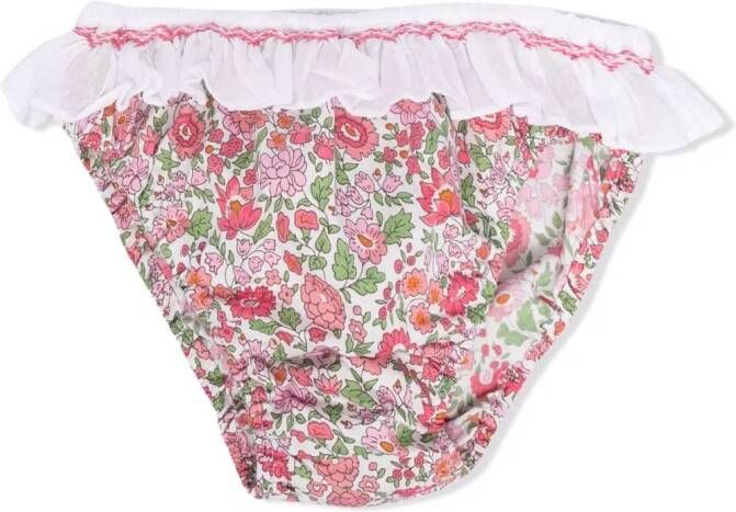 Siola Bikinislip met ruche afwerking Roze