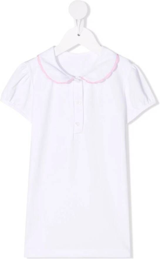 Siola Blouse met contrasterende afwerking Wit