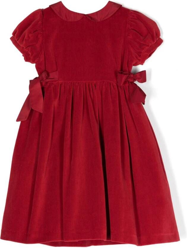 Siola Fluwelen jurk Rood