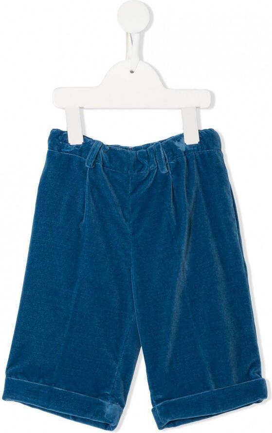 Siola Fluwelen shorts Blauw