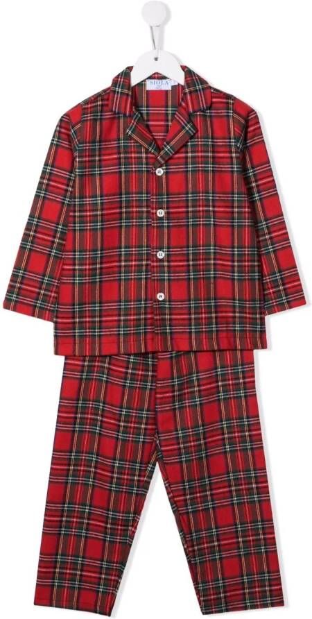 Siola Geruite pyjama Rood
