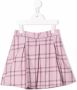 Siola Geruite rok kinderen wol Polyester Viscose Spandex Elastane 10 jaar Roze - Thumbnail 1