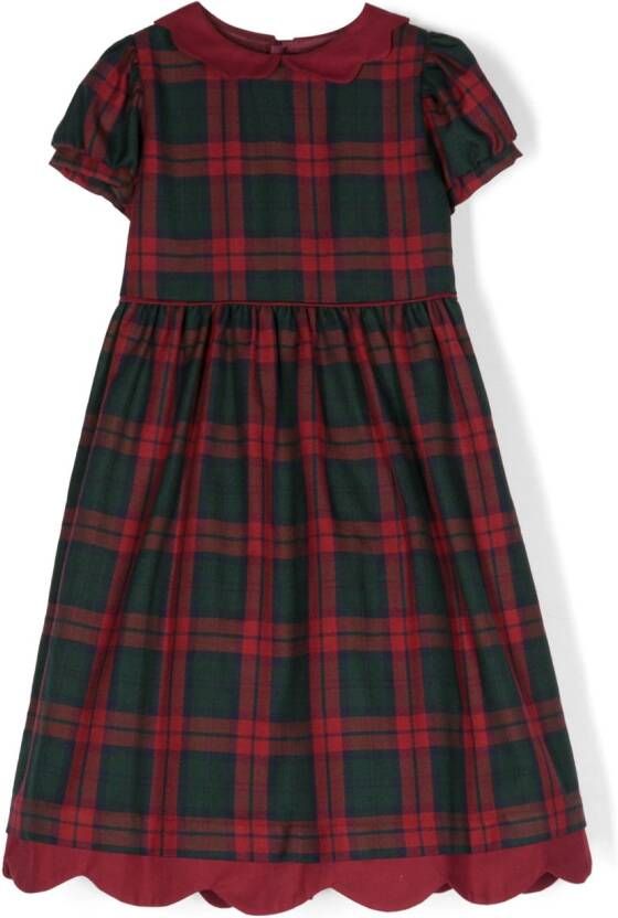 Siola Midi-jurk met ruches Rood