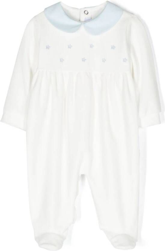 Siola Pyjama met borduurwerk Wit