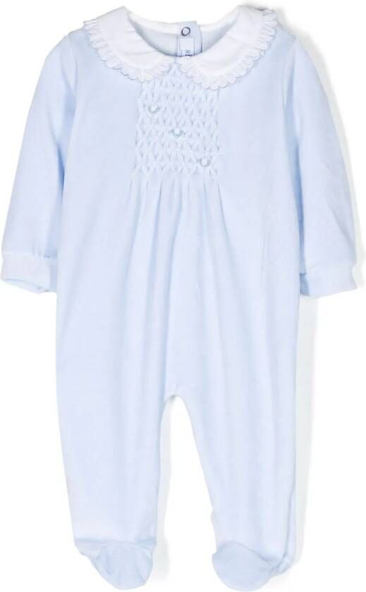 Siola Pyjama met geborduurd vlak Blauw