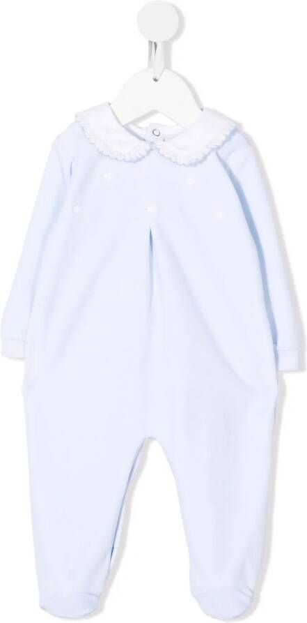 Siola Romper met gewelfde kraag Blauw