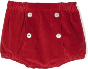 Siola Shorts met fluwelen effect Rood