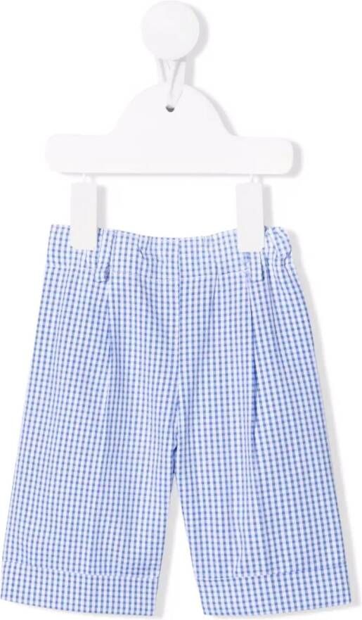 Siola Shorts met gingham ruit Blauw