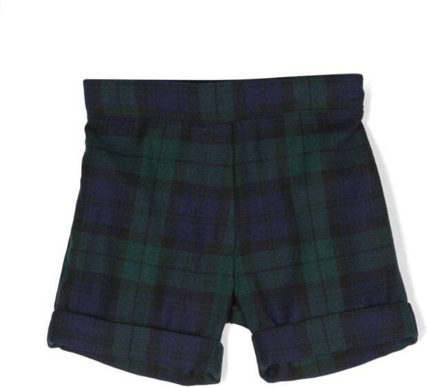 Siola Shorts met tartan ruit Blauw