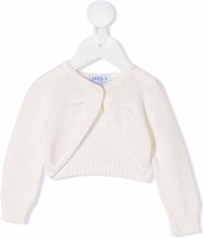 Siola Vest met borduurwerk Wit