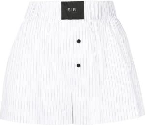 SIR. Shorts met logopatch Wit