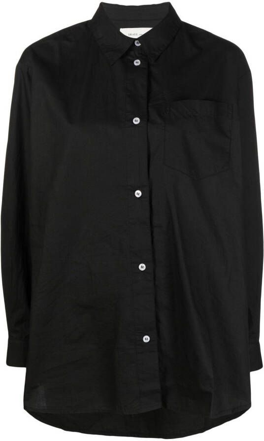 Skall Studio Blouse van biologisch katoen Zwart
