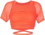 AMIR SLAMA GYM Cropped T-shirt Oranje - Thumbnail 1