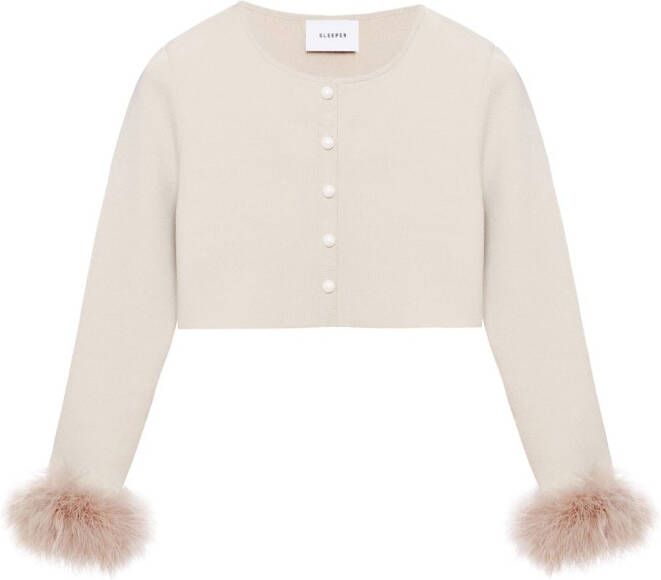 Sleeper Cropped vest Beige