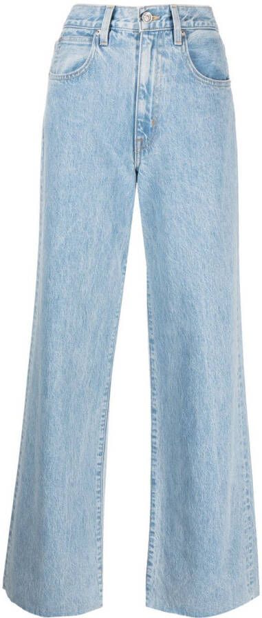 SLVRLAKE Jeans met wijde pijpen Blauw