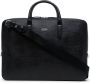 Smythson Laptoptas van bewerkt leer Zwart - Thumbnail 1