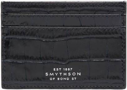 Smythson Leren pasjeshouder Zwart