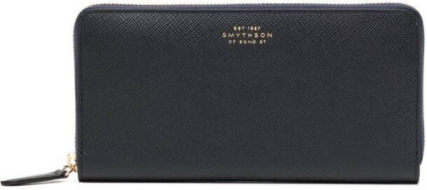 Smythson Leren portemonnee Zwart