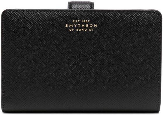 Smythson Leren portemonnee Zwart
