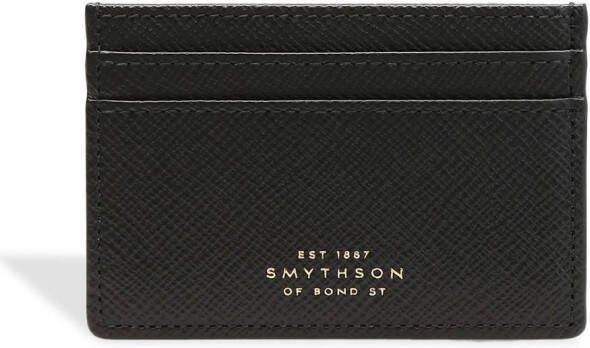 Smythson Panama pasjeshouder Zwart