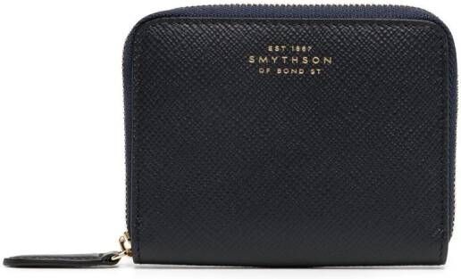 Smythson Portemonnee met rits Blauw