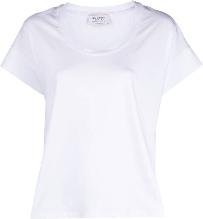 Wild Cashmere Katoenen T-shirt Wit