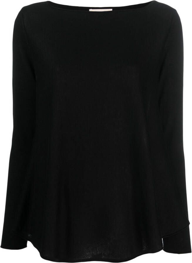 Wild Cashmere Fijngebreide trui Zwart