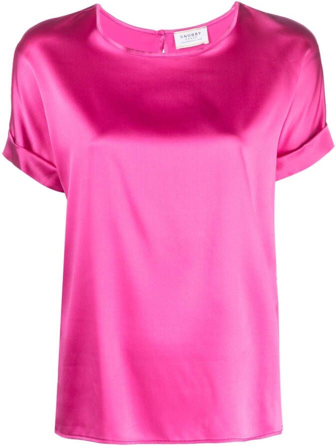 Wild Cashmere Zijden blouse Roze