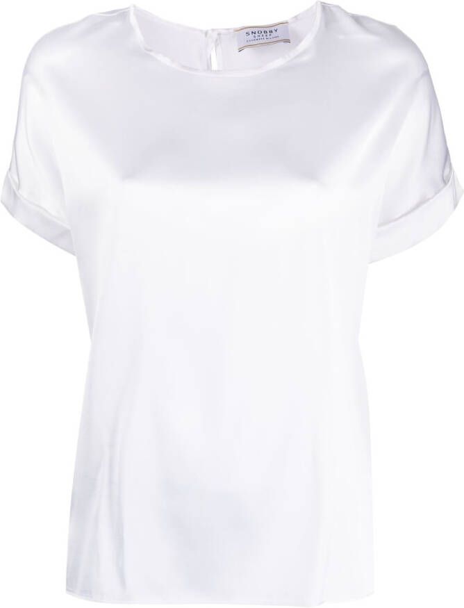 Wild Cashmere Zijden blouse Wit