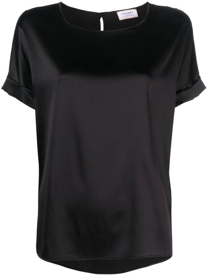 Wild Cashmere Zijden blouse Zwart