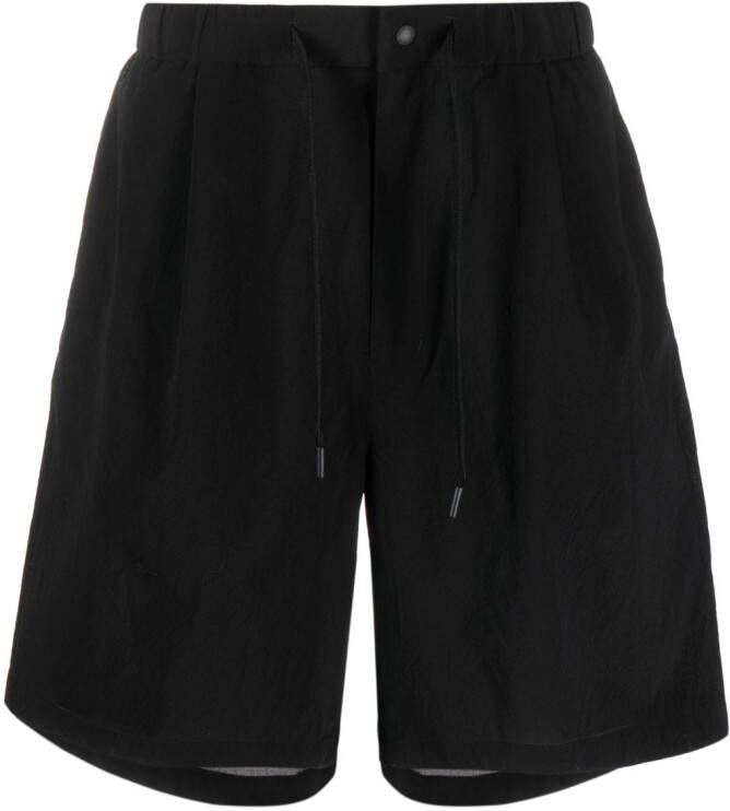 Snow Peak Shorts met trekkoordtaille Zwart