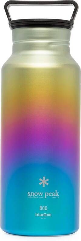 Snow Peak Titanium fles Blauw