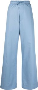 Société Anonyme elasticated drawstring-waist trousers Blauw