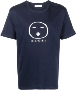 Société Anonyme T-shirt met grafische print Blauw