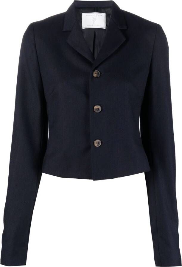 Société Anonyme Jas met kraag Blauw