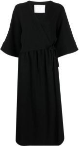 Société Anonyme Midi-jurk met wijde mouwen Zwart
