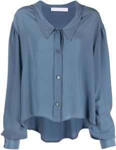 Société Anonyme silk long-sleeve blouse Blauw