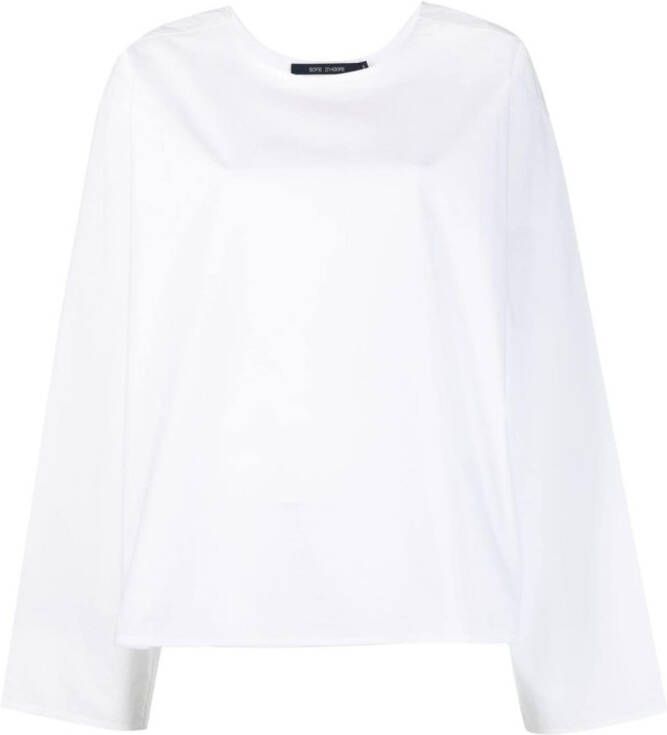 Sofie D'hoore Effen blouse Wit