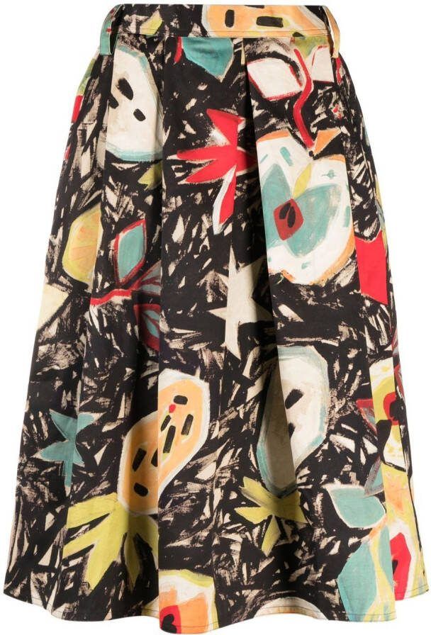Sofie D'hoore Midi-rok met print Zwart