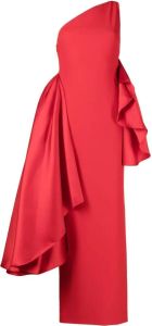 Solace London Asymmetrische jurk Rood