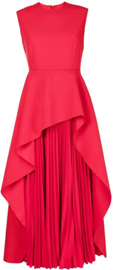 Solace London Flared midi-jurk Rood