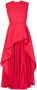 Solace London Flared midi-jurk Rood - Thumbnail 1
