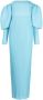 Solace London Geribbelde maxi-jurk Blauw - Thumbnail 1