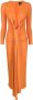 Solace London Midi-jurk met diepe hals Oranje - Thumbnail 1