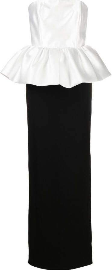 Solace London Strapless jurk Zwart