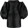 Solace London Mini-jurk met pofmouwen Zwart - Thumbnail 1