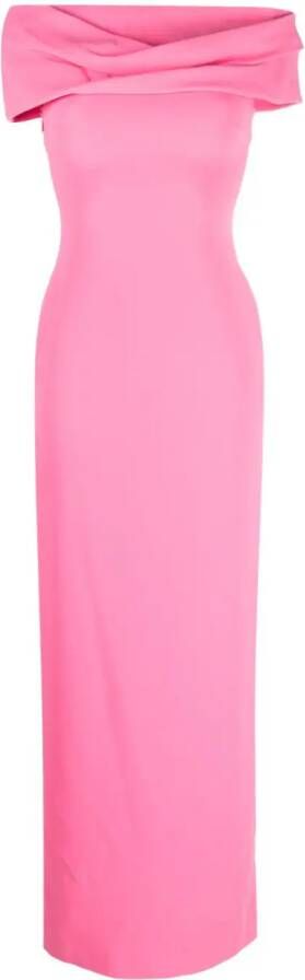 Solace London Off-shoulder jurk Roze
