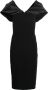 Solace London Off-shoulder jurk Zwart - Thumbnail 1