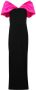 Solace London Off-shoulder maxi-jurk Zwart - Thumbnail 1
